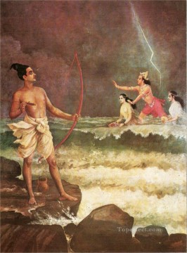 Rama Varuna Raja Ravi Varma Pinturas al óleo